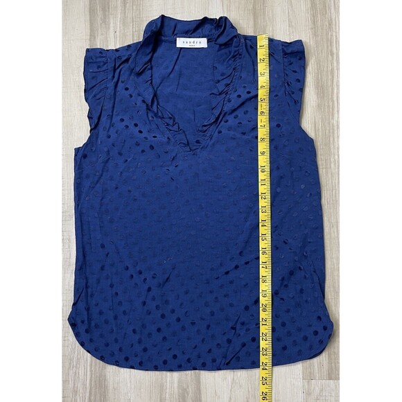 Sandro Sleeveless Blouse. Size: 1 Small - Picture 5 of 10